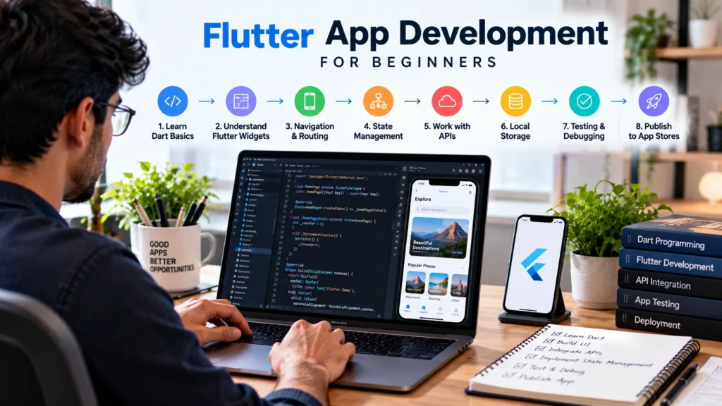 flutter app development for beginners